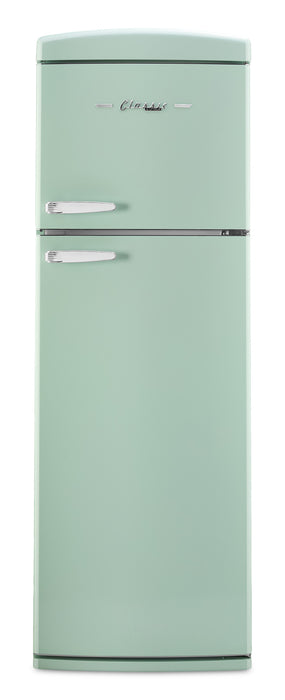 Unique Classic Retro 24\" 11 Cu Ft. Top Freezer Refrigerator – Summer Mint Green - UNQ-310L LG TM
