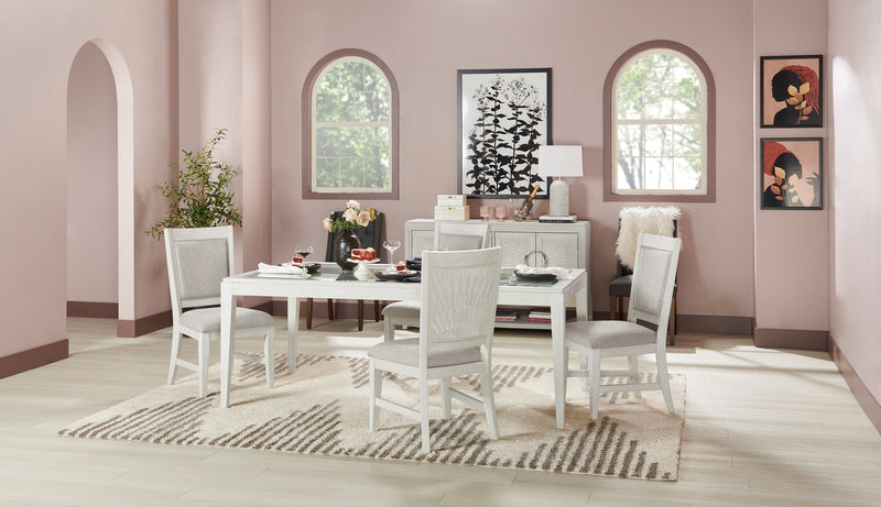 Vida Dining Chair with Polyester Fabric - Sand