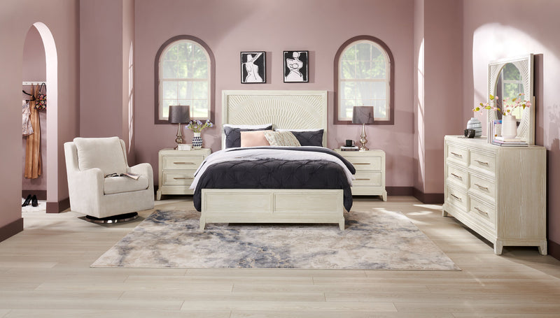 Ellie 29\" Linen-Look Fabric Swivel Glider Accent Chair with Wingback and Recessed Arms - Beige