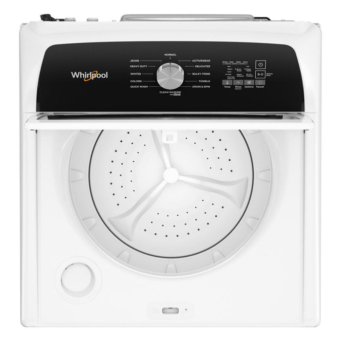 Whirlpool 5.3 Cu. Ft. Top-Load Washer with Built-In Faucet and 7 Cu. Ft. Electric Dryer with Steam