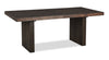 ["Zelda Dining Table with Pedestal Base, 78-96\"W - Espresso Brown"]