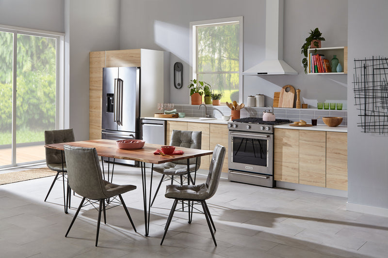 KitchenAid 6.5 Cu. Ft. Gas Range with AquaLift® and Self-Clean - Stainless Steel - KSGB900ESS