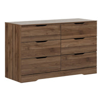 Holland 6-Drawer Dresser - Natural Walnut 