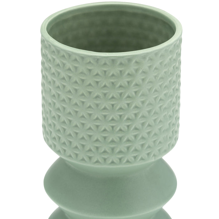 Dark Sage 11\" Mallet Vase
