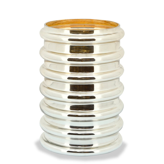 Gold 9\" Scallop Vase