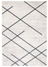 Damali Ivory/Blue Machine Washable Area Rug - 5'0\" x 7'0\"