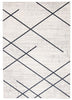 Damali Ivory/Blue Machine Washable Area Rug - 5'0" x 7'0"