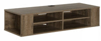 City Life Wall Mounted Media Console - Weathered Oak 