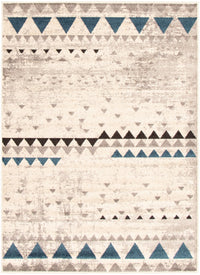 Raja Ivory-Blue Area Rug - 7'10