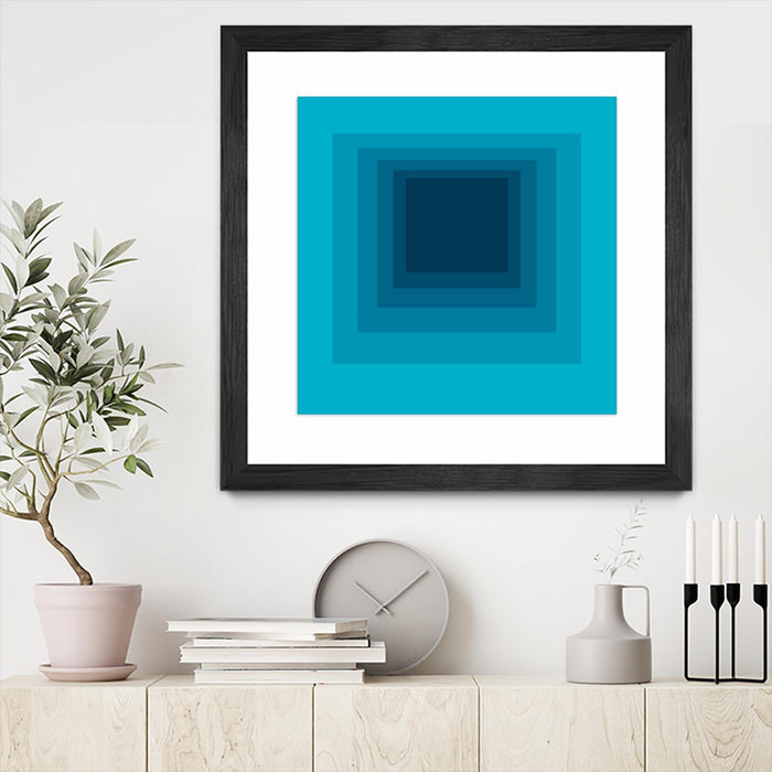 \"After Josef D\" Matted and Framed Black 30x30 Wall Art