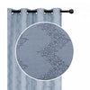 Jacquard Panel Chevron Blue 84\" - Set of 2 Drapes and Blinds