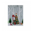 LED Canvas Wall Art Gnome Decorating Tree 12 x 16 Wall Decor