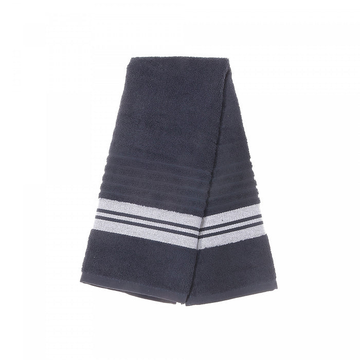 Deluxe Hand Towel 16 x 27 Navy Blue - Set of 6 Towels