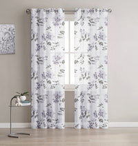 Sondrio Grommet Pair of Lilac Panels - 52X84