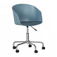 Flam Office Swivel Chair - Blue/Chrome  