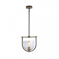 Cheshire Black & Brass 1-Light Pendant