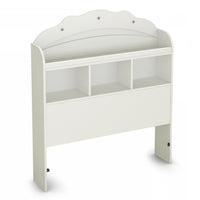 Tiara Twin Bookcase Headboard - Pure White