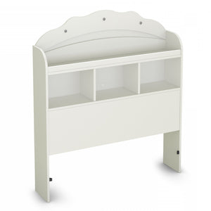 Tiara Twin Bookcase Headboard - Pure White