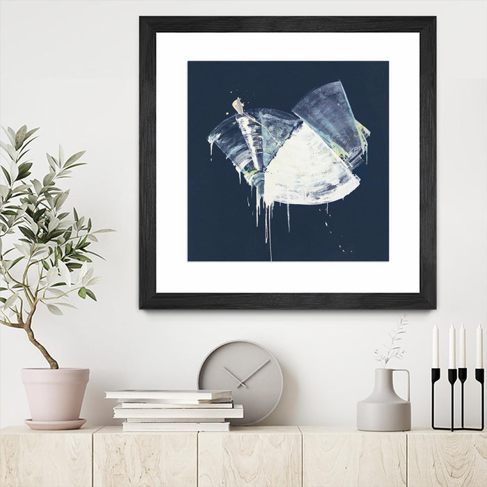 \"Bells In Motion\" Matted and Framed Black 36x36 Wall Art