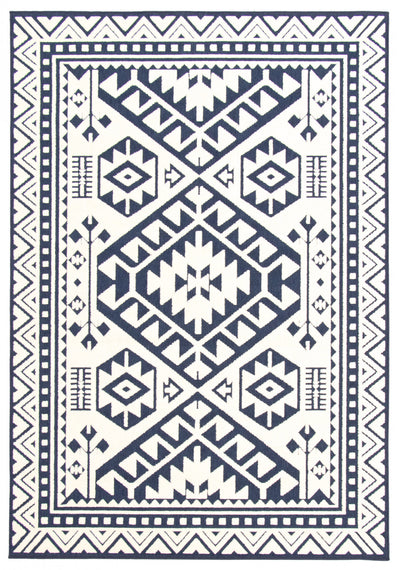 Gaia Blue 3'11" x 5'7" Area Rug