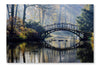 Autumn Old Bridge 28x42 Wall Art Frame And Fabric Panel