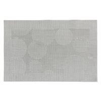 Vinyl Placemat Bubbles Silver - Set of 12