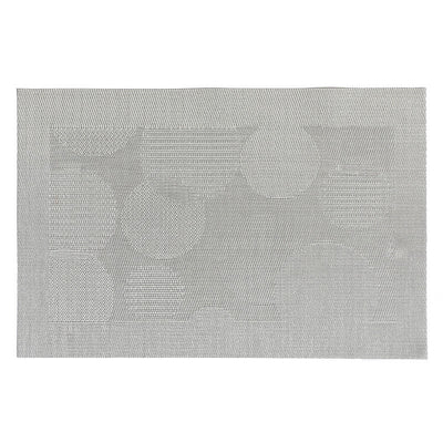 Vinyl Placemat Bubbles Silver - Set of 12|Napperon argenté en vinyle à motif de bulles - ensemble de 12
