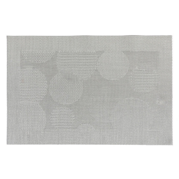Vinyl Placemat Bubbles Silver - Set of 12