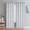 Preston Grommet Pair of Grey Curtain Panels - 54x84