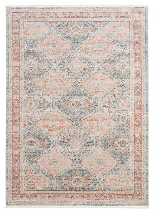 Leandra Copper/bluer Rug 5'3\" X 7'3\" Area Rug