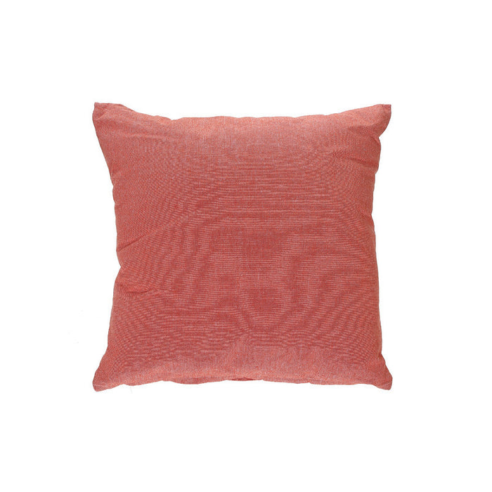 Chambray Cushion with Zipper Orange - Set of 2 Cushions