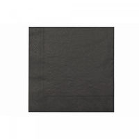 20 Pack Luncheon 3 Ply Napkin Black - Set of 6