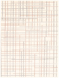 Taite Cream-Silver Area Rug - 3'11