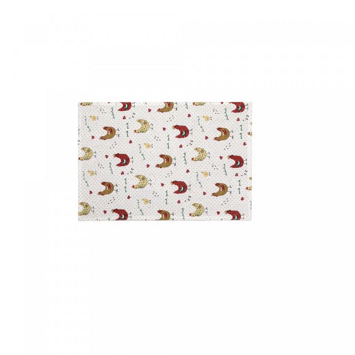 Cotton Placemat Farmhouse Chicken - Set of 12