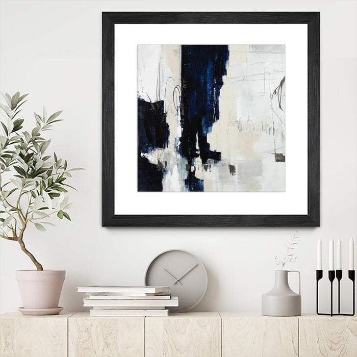 \"Underground Mechanics\" Matted and Framed Black 30x30 Wall Art