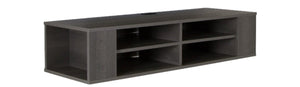 City Life Wall Mounted Media Console - Grey Maple