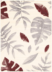 Palta Cream-Bordeaux Area Rug - 7'10