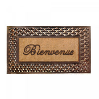 Bienvenue Rubber and Coir Brush Mat Floormat