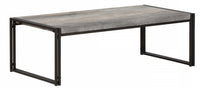 Gimetri Rectangular Coffee Table - Soft Grey 