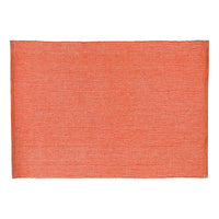 Chambray Ribbed Placemat Orange - Set of 12