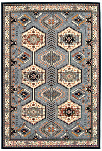 Edwin Navy Ivory Area Rug - 5' x 7'