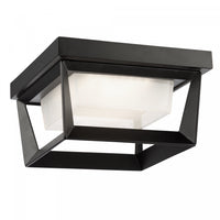 Waterbury 12 W LED Black Outdoor Flush Mount 