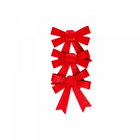 3pc Shiny Bows Red - Set of 6 Giftwrap