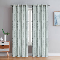 Exeter Grommet Pair of Grey Curtain Panels - 54x84