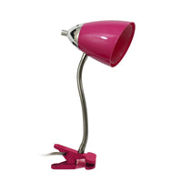 Limelights Flossy Flexible Gooseneck Clip Light Desk/Task Lamp - Pink 