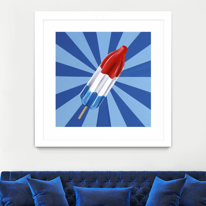 \"Daily Cravings Vi\" Matted and Framed White 36x36 Wall Art