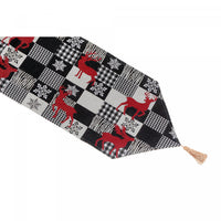 Tapestry Runner White Buffalo Reindeer 36