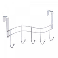 Delgado - Over the Door 5 Hooks Wavey Bath Accessories