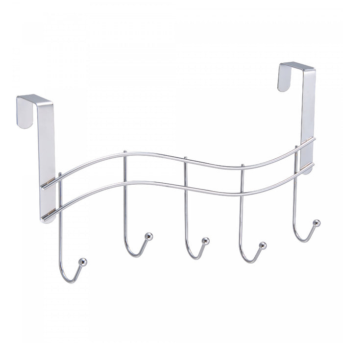 Delgado - Over the Door 5 Hooks Wavey Bath Accessories