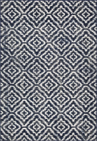 Lav Mosaic Navy 5x8 Area Rug